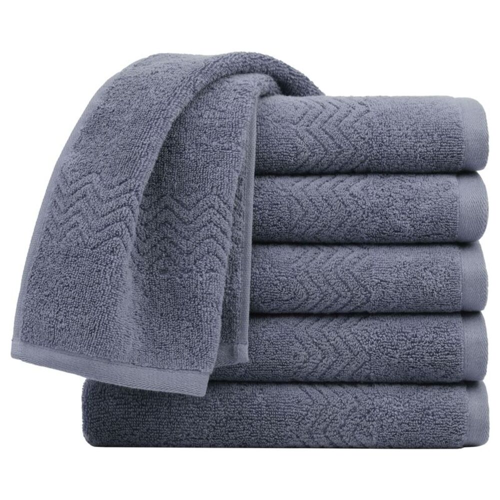 6pcs Hand Towels 29 x 13 Inch Soft Absorbent 100% Cotton Dark Blue